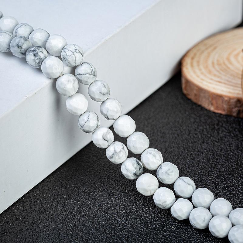 Z01切面白松石圆珠