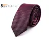 Corbata de Seda para Hombre Hecha a Mano de Fábrica Edición Estrecha de 5 cm Corbata de Poliéster Jacquard Rayada Profesional para Vestir Entrevista OEM