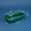 Caja de Empaque para Pastel de Durazno, Caja de Plástico Transparente para Snacks Mochi, Caja para Llevar Pastelería China Artesanal para Hornear, Estilo Luxihe