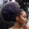 Perucas Africanas, Mechas de Cabelo Afro, Coques de Cabelo Europeus e Americanos Transfronteiriços, Coque de Cabelo Lagarta de Rabo de Cavalo [Processamento Personalizado]