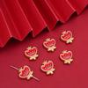 Pingente de Gota de Areia de Cobre Dourado Auspicioso de Ano Novo Acessórios DIY Feitos à Mão Pulseira Colar da Fortuna Leão Dançarino