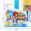 Ímã de Geladeira de Madeira de Qingdao Cartão Turístico Popular de Shandong Ímã de Geladeira Magnético Wenchuang Souvenir Atacado