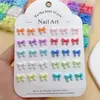 Nuevas Joyas para Uñas Artísticas de Resina Color Caramelo Moño Joyería para Uñas DIY Pendientes Funda de Teléfono Móvil Accesorios de Uñas Portátiles