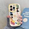 Lindo Avatar de Dibujos Animados Versión Q con Cordón Adecuado para Funda de Teléfono Apple 17 Pro Max iPhone 14 Pro Nuevo Modelo 16
