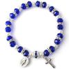 Pulseras de Cristal Europeas y Americanas Transfronterizas, Cuentas de Mano de Cuerda Elástica, Cuentas de Joyería de Alta Gama, Cristal Blanco Exquisito y Moderno