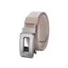 Cinturón para Hombre Sin Dientes Hebilla Automática Cinturón Imitación Nylon Casual de Negocios Juventud Mediana Edad Cinturón para Pantalones Piel de Vaca Gama Alta