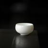 Taza de Té de Porcelana Blanca Dehua Hecha de Porcelana de Jade Negro Tinta, Adecuada para Té Kung Fu, Taza Individual para Uso en Casa, Taza de Té de Cerámica Personalizable