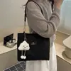 Bolsa Tote Plissada Estilo Coreano para Mulheres 2026 Verão Nova Cor Sólida Bolsa de Ombro de Luxo Leve Bolsa para Comutador Sob o Braço