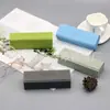 2024Ins Estuche para Gafas de Miopía Estuche Hecho a Mano para Gafas Pequeño Fresco Gama Alta Estudiante Hombres y Mujeres Portátil Anti-Estrés Logo Complejo