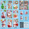 2026 Especialmente Projetado para Adesivos Estáticos de Janela de Natal Transfronteiriços Apresentando Papai Noel, Bonecos de Neve e Renas para Decoração de Vidro de Janela