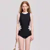 Colección de trajes de baño de una pieza para mujer con cremallera frontal, manga larga, protección solar, diseño hueco floral, corte ajustado, secado rápido y moderno, para surf y buceo