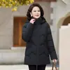 Chaqueta de Algodón Única y Súper Atractiva 2026 Nueva Ropa de Invierno para Mujer con Capucha de Longitud Media Adelgazante Cálido Algodón Engrosado Abrigo Exterior