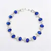 Pulsera de Joyería Colorida con Forma de Luna Nueva Zircón Siete Colores Joyería de Mano Europea y Americana Múltiples Colores Disponibles Pulsera para Mujer
