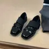 Primer Encuentro Zapatos de Ballet Jifangtou para Mujer Estilo Funcional Mary Janes Deportivos Casuales Retro Suela Gruesa Velcro Zapatos Individuales