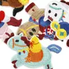 Pegatinas Bordadas Autoadhesivas de Pony Lindo Auspicioso para Agenda, Bendición del Año del Caballo, Accesorios para Fundas de Teléfono Móvil DIY, Parches de Tela para Ropa