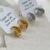 Nuevos Pendientes de Moda Retro Trenzados de Cable Pendientes de Aro Pendientes para Mujer Elegantes Lujo Ligero Versátiles Diseño Único Pendientes al por Mayor