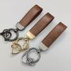 Llavero de metal sencillo para coche, con patrón imprimible, para hombre y mujer, colgante creativo, llavero, pequeño regalo colgante.