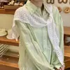 Nuevo Estilo Chal Tejido para Mujer, Accesorio Versátil de Capa de Alta Gama, Bufanda de Cuello Hueca de Color Sólido Estilo Coreano para Verano