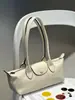Bolso Baguette de Piel de Vaca de Primera Capa para Mujer, Bolso de Mano Sencillo para el Trabajo, Bolso Cruzado al Hombro, Bolso Almohada, Bolso Almohada con Borde