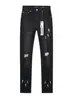 Jeans skinny com botões, estilo americano, marca trendy, lavagem especial, para homens jovens e estilosos, marca niche trendy, calça jeans popular com respingos de tinta e efeito desgastado