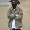 Chaqueta de Béisbol de Gamuza de Marca de Moda Ropa de Dos Piezas de Cuero PU para Pareja Ropa de Trabajo Traje de Motociclista para Primavera y Otoño Abrigo