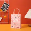 Bolsa de papel kraft serie fiesta de cumpleaños bolsa de regalo portátil regalo de cumpleaños empaque de dulces bolsa de regalo al por mayor