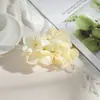 Flores de hortênsia artificiais, flores falsas de seda, materiais para guirlanda e corsage DIY feitos à mão, decoração de casamento para paredes de flores e arcos