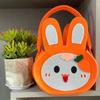 Bolsa de Fieltro Linda Conejo Bebé Bolsa Tote de Fieltro Bolsa de Dulces para Niños Bolsa de Regalo de Cumpleaños Bolsa de Regalo de Jardín de Niños