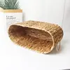 Cesta de Almacenamiento Tejida a Mano de Hierba de Calabaza Cesta de Almacenamiento para Papel Higiénico y Artículos Varios Decoración de Hotel Cesta de Almacenamiento Portátil de Gran Capacidad
