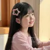 Pinzas para el Cabello Bordadas con Estrellas y Flores para Niñas, Pinzas para Flequillo Lateral, Pinzas BB Amigables con el Cabello de Niñas Pequeñas, Pasadores, Accesorios para el Cabello