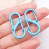 Hebilla de Puerta Colorida de Doble Apertura en Forma de S Hebilla de Resorte Llavero de Aleación de Zinc Joyería Accesorios DIY Anillo de Conexión Colgante Al por Mayor