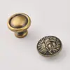 Maçaneta de Liga de Zinco Antiga de Furo Único, Maçaneta Simples Antiga para Porta de Guarda-Roupa, Maçaneta de Bronze para Gaveta, Guarda-Roupa, Armário