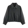 Ropa de Mujer Transfronteriza 2026 Moda Europea y Americana Casual Simple Holgada Estilo Cremallera Material Suave Chaqueta Abrigo Mujer F612777
