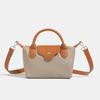 Vintage Verano Nuevo Estilo Estilo Francés Bolso Dumpling Simple Ligero Bolso Cruzado Bolso Pequeño Texturizado Suave Bolso para Teléfono Móvil Bolso Cuadrado Pequeño