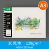 Papel Especial para Marcador, Papel de Arte A4/A3 Espesso Profissional, Caderno para Colorir e Desenhar Anime, em Branco para Ilustrações Feitas à Mão