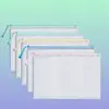 Bolsa Transparente para Archivos A4 Bolsa de Malla con Cremallera Bolsa para Exámenes Bolsa para Archivos Bolsa de Almacenamiento Bolsa para Tutorías Bolsas de Información Impresas