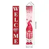 Decoración de Fiesta de Parejas Transfronteriza para el Día de San Valentín Cortina de Puerta Bandera Colgante para Porche Día de San Valentín Chino Romántico Venta al por Mayor
