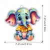 Ornamentos de Carro Elefante Colorido de Natal para Produtos Novos Transfronteiriços Ornamentos de Árvore de Natal Decorações de Casa para Feriados