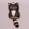 Accesorios DIY Transfronterizos Gatito Aleación Impreso Aretes Pulsera Colgante Accesorios para Carcasa de Teléfono Móvil DIY Creativo