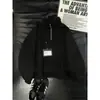 Sudadera Estilo Chanel con Patrón de Espiga para Hombre, Otoño e Invierno, Forrada de Polar, Engrosada, Camiseta de Manga Larga con Media Cremallera, Chaqueta Fresca y de Alta Gama