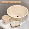 Jabonera Dormitorio de Estudiantes de Aspecto Lindo Creativa Portátil para el Hogar Baño Jabonera de Drenaje de Doble Capa con Tapa