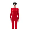 Conjunto de Ropa Interior Térmica Roja con Acrílico para Hombres y Mujeres, Adecuado para Bodas, Año Nuevo Chino del Caballo, Ropa de Otoño y Pantalones