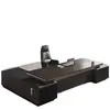 Conjunto de mesa de escritório e cadeira para chefe, mesa executiva simples e moderna, mesa de gerente, mesa de supervisor, móveis de escritório para gerente