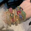 Pulsera de Guepardo para Mujer, Estilo Moderno, Joyería de Cobre Electrochapado, Nueva Moda Invierno 2026