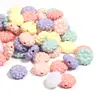 Estambres de Crisantemo Acrílicos Perlados Brillantes de Color Claro Cuentas con Agujero Recto DIY Cadena para Teléfono Móvil Colgante Accesorios de Joyería Venta al por Mayor