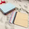 Pano para óculos de seda de leite em cinco cores, pano de limpeza de microfibra de fibra ultrafina para óculos e instrumentos musicais