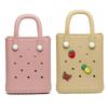 Bolsas Transfronteiriças Bolsas Femininas Verão 2024 Nova Bolsa de Gelatina Eva Bolsa com Furos DIY Bolsa Impermeável de Praia Bolsa de Mão Atacado