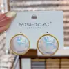 Brincos de Pérola Geométrica Simples e Estilosos Design Coreano Senso de Estilo Temperamento Celebridade da Internet Brincos para o Dia a Dia Personalidade Versátil Acessórios de Brincos