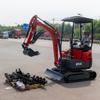 Exportación Excavadora hidráulica europea operada por piloto excavadora doméstica HT18 ingeniería demolición excavadora pequeña