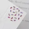 Acessórios para unha conhaque rosa mini formato especial diamante plano tamanho pequeno borboleta gota d'água olho de cavalo pilha de diamante acessórios para unha atacado